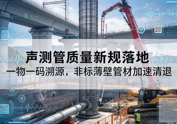 郏县声测管质量新规落地，一物一码溯源，非标薄壁管材加速清退