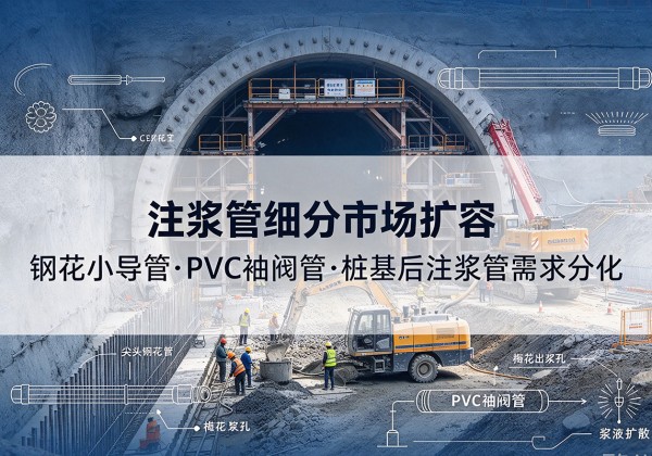 郏县注浆管细分市场扩容，隧道钢花小导管、PVC 袖阀管、桩基后注浆管需求分化